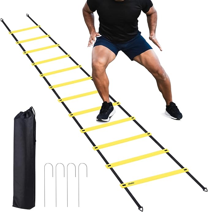 Agility Ladder Speed Training Set 12 Rung 20ft Exercise Ladders